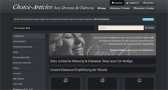 Desktop Screenshot of choice-articles.eu